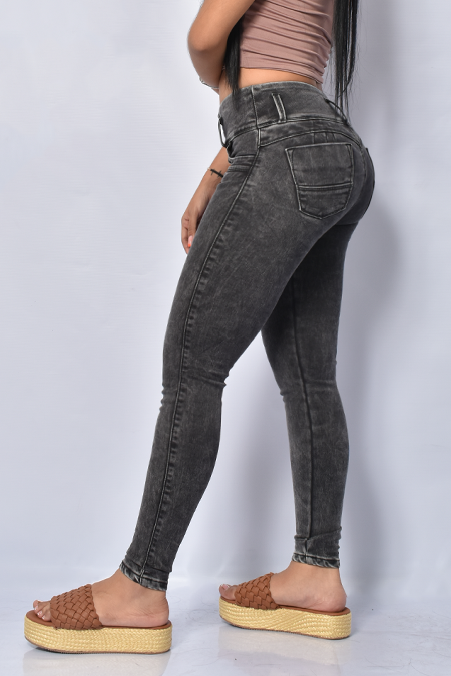 JEAN SKINNY TIRO ALTO REF 6216