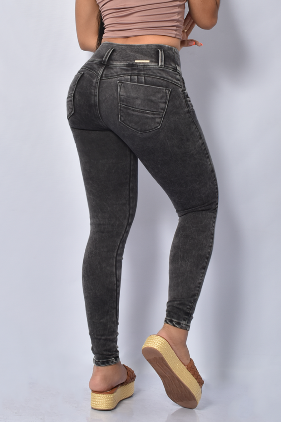 JEAN SKINNY TIRO ALTO REF 6216